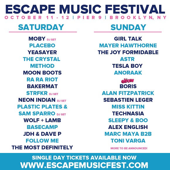 Escape Music Festival Lineup We All Want Someone To Shout For
